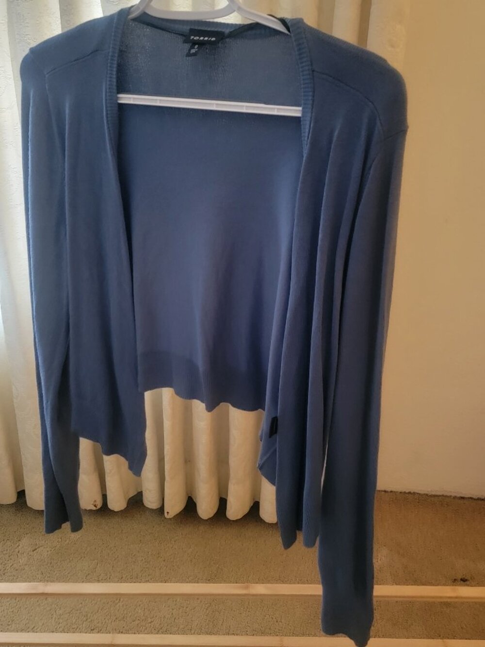 Torrid Size 0 Blue Crop Cardigan